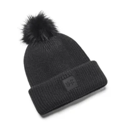 Under Armour Ladies ColdGear Halftime Ribbed Pom Beanie 1373098