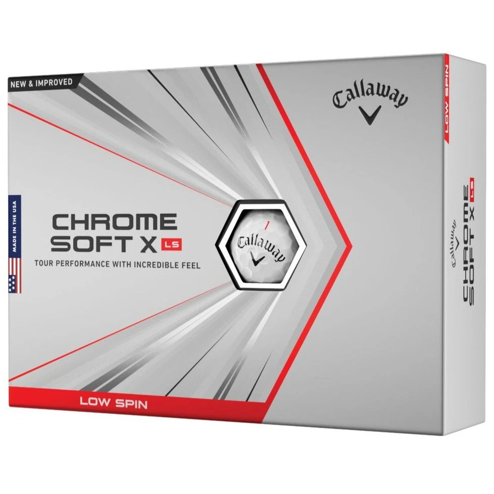 Callaway Chrome Soft X LS Golf Balls | White