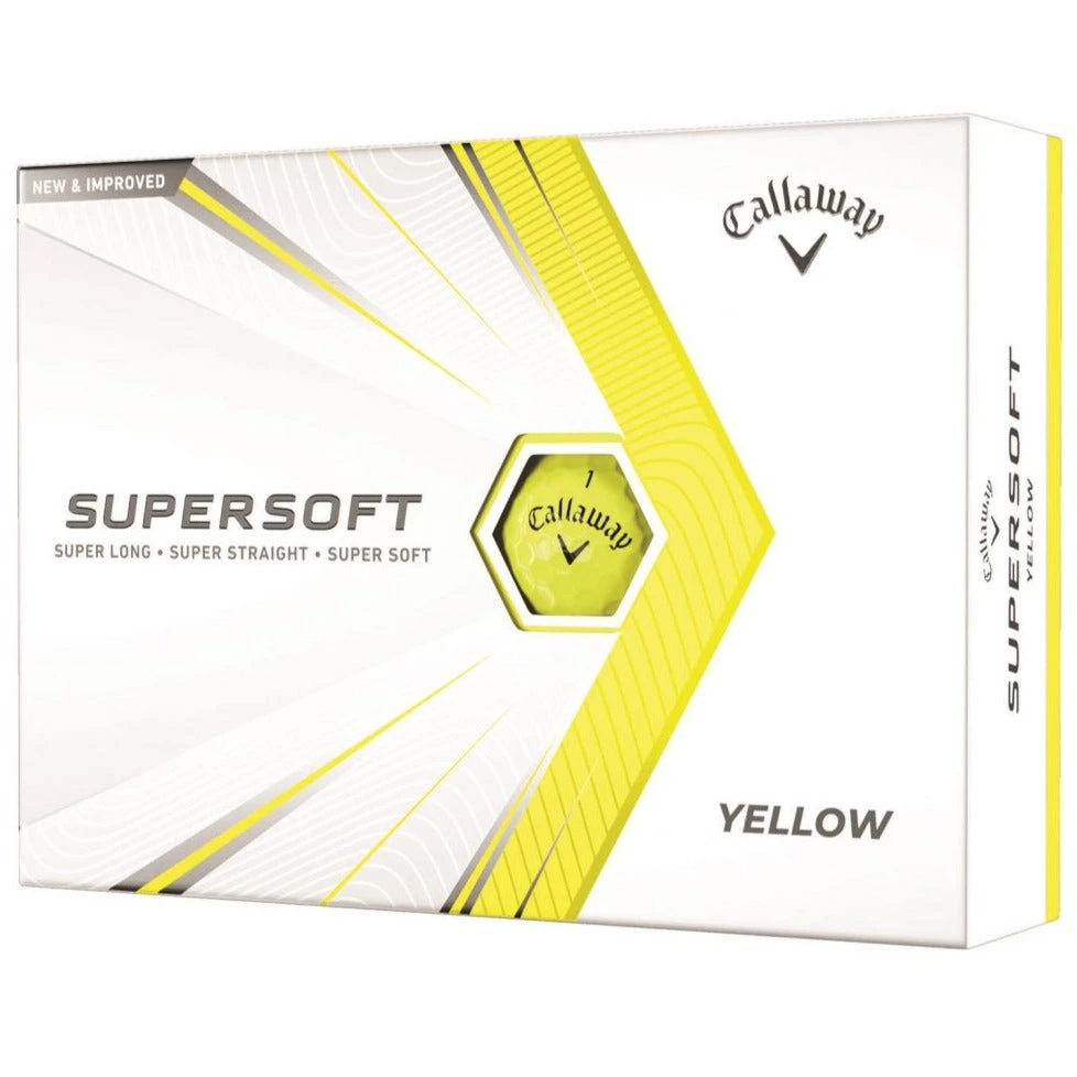 Callaway 2021 Supersoft Golf Balls | Yellow