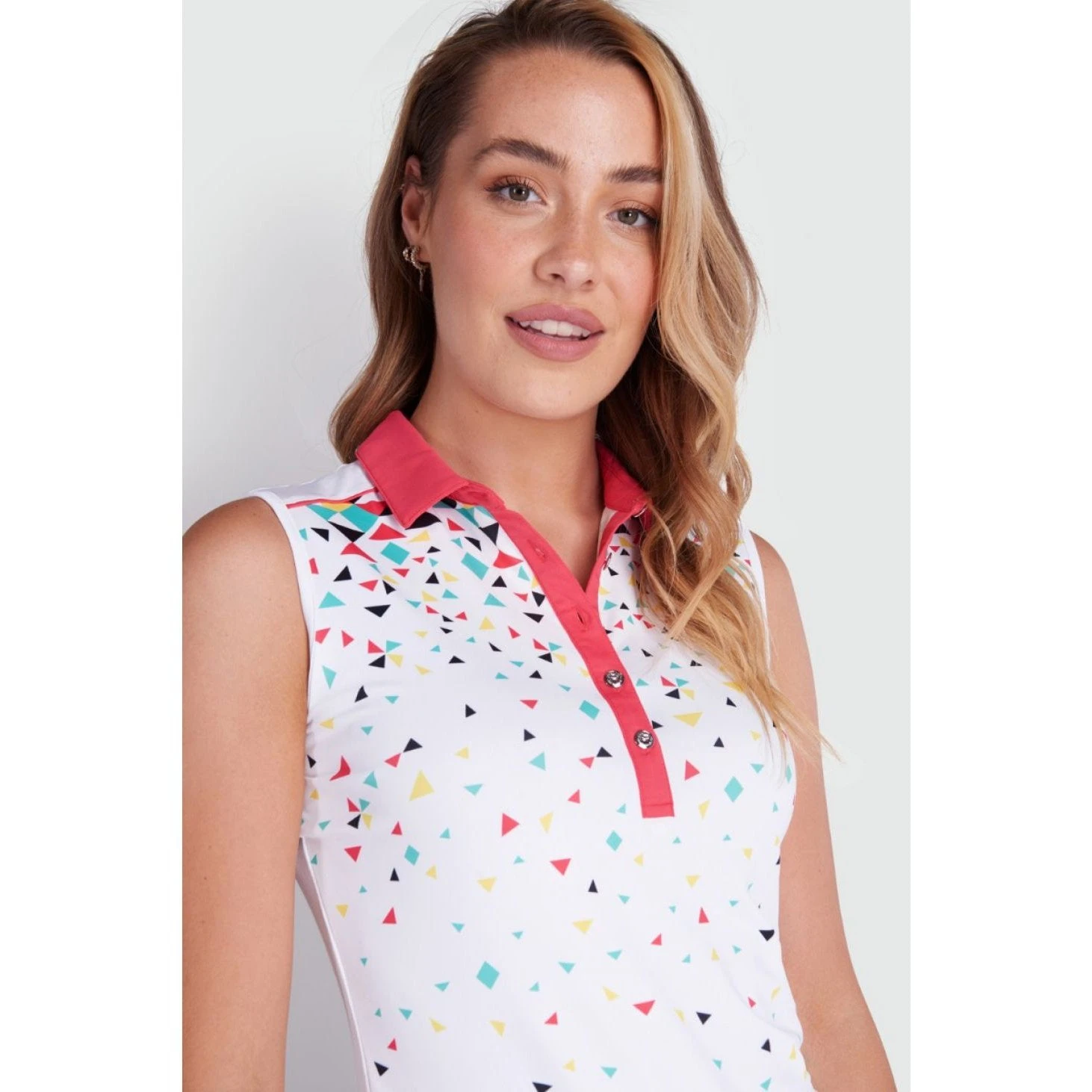 Green Lamb Ladies Enid Sleeveless Golf Polo Shirt SG21866 - Image 5