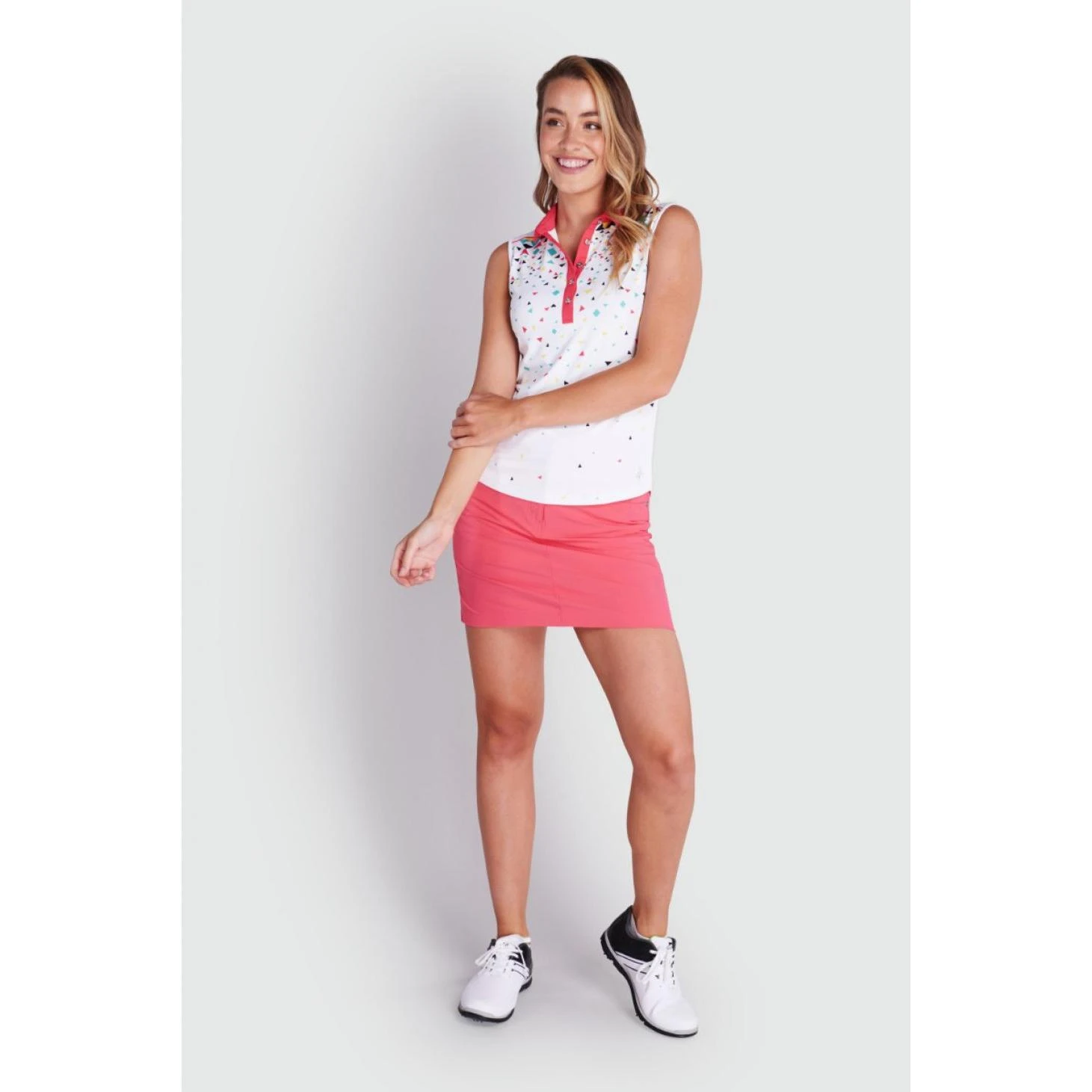 Green Lamb Ladies Enid Sleeveless Golf Polo Shirt SG21866 - Image 4