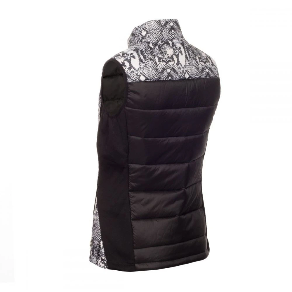 Green Lamb Ladies Giselle Printed Quilted Golf Gilet AG21899 - Image 2