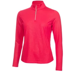 Green Lamb Ladies Kennedy Snakeskin 1/4 Zip Golf Top AG22942