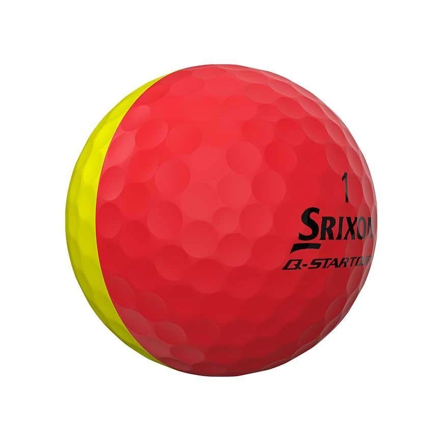 Srixon Q Star Tour Golf Balls Divide Yellow/Red - Image 3
