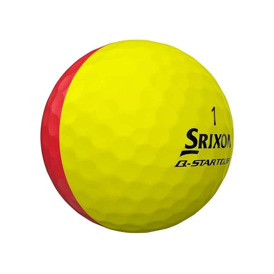 Srixon Q Star Tour Golf Balls Divide Yellow/Red - Image 2