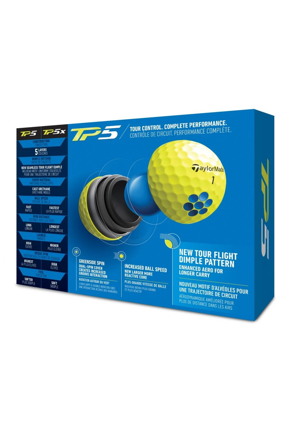 TaylorMade TP5 Golf Balls | Yellow - Image 2