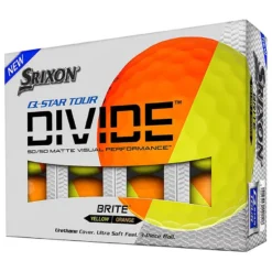 Srixon Q Star Tour Golf Balls Divide | Yellow/Orange